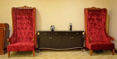 Villa, study, furniture, geomantic omen